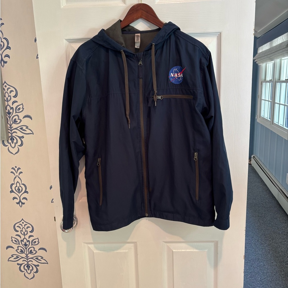 NASA Blue Windbreaker Jacket